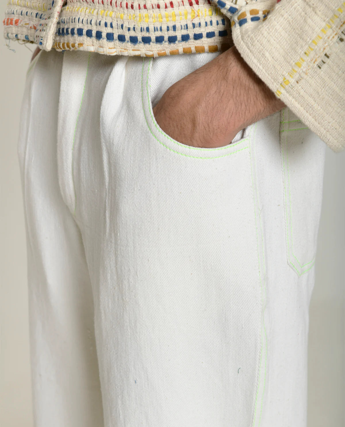 Hibiki | Recycled White Pants