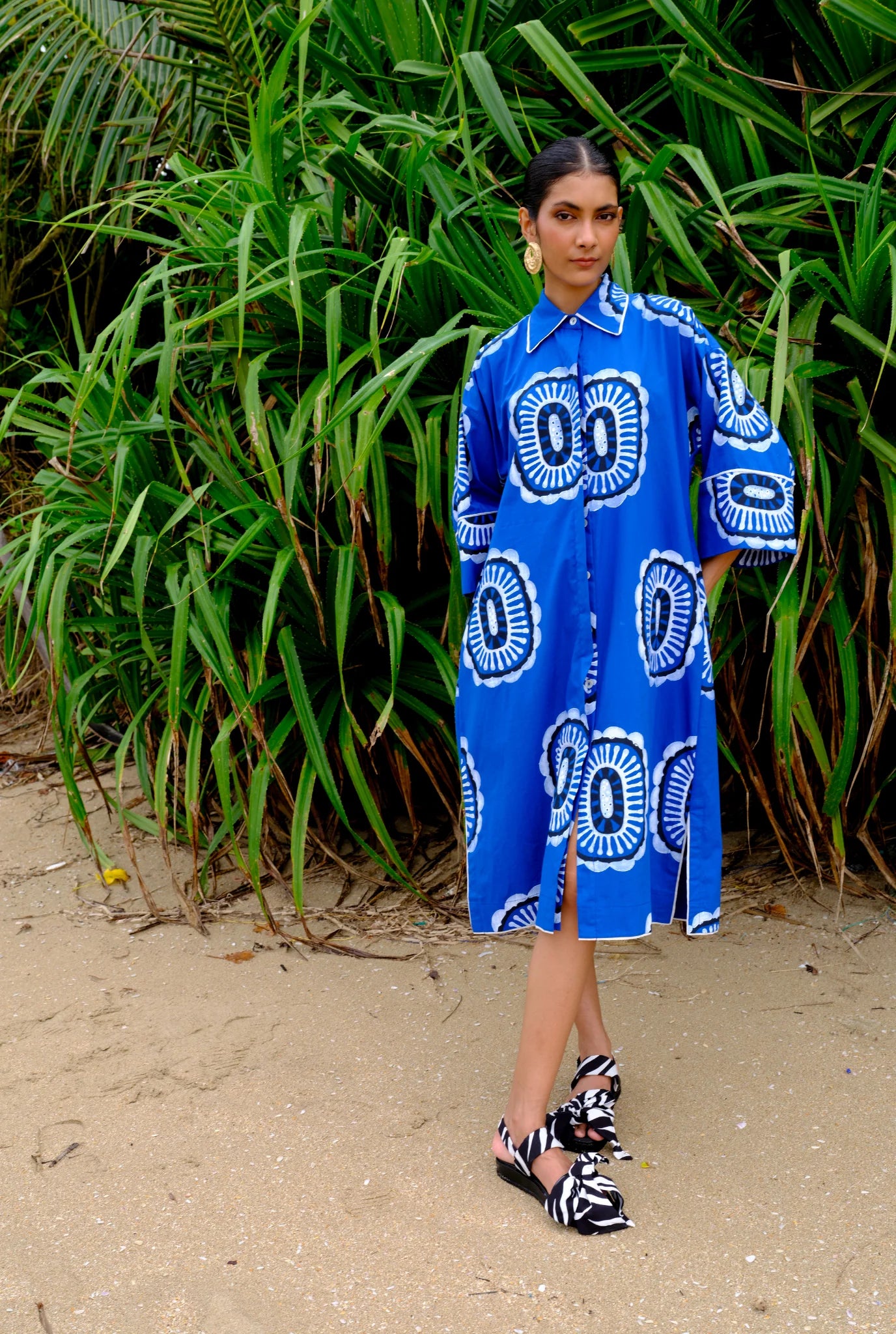 Manakin | Printed Shirt dress