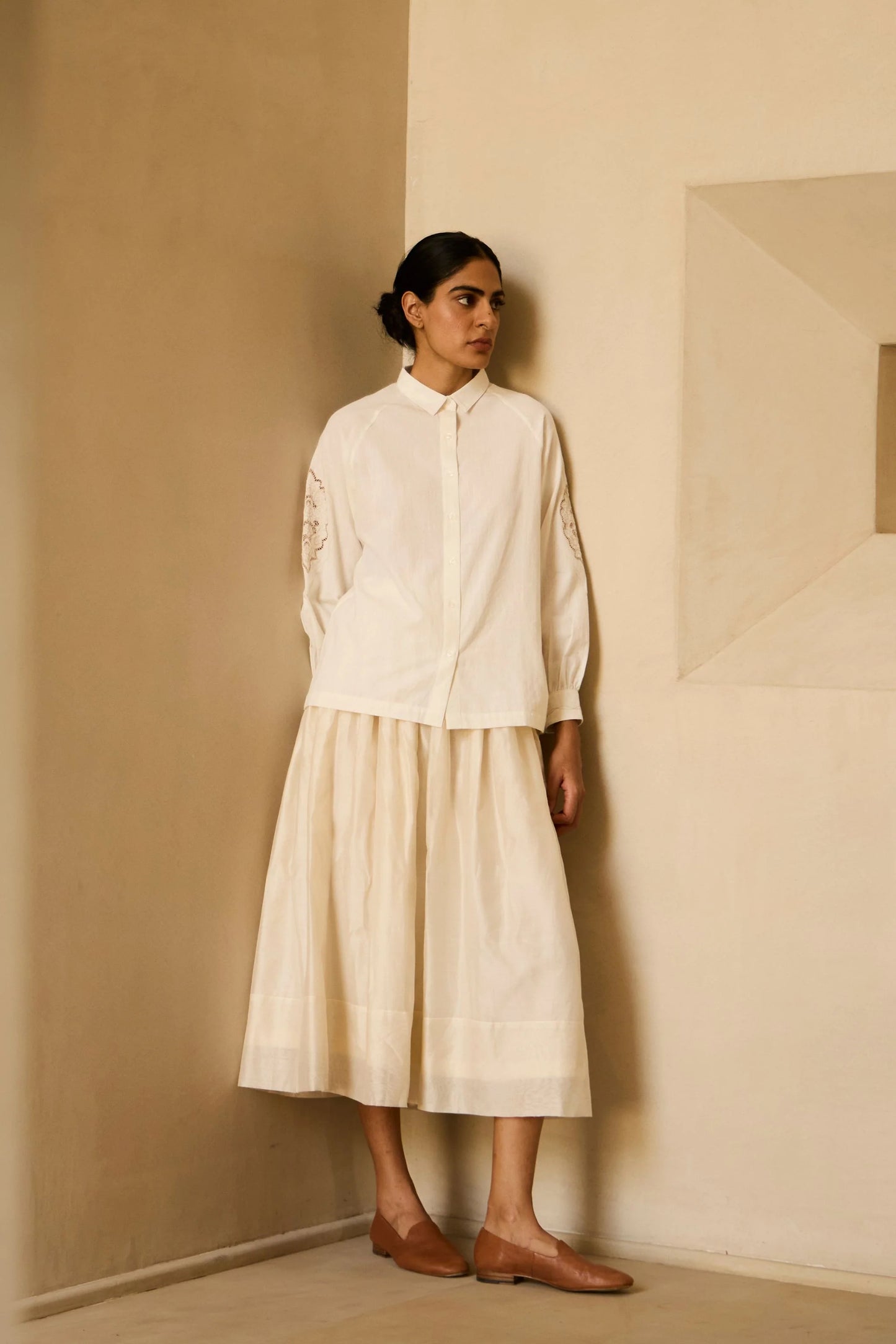 Yeji | Handwoven Embroidered Shirt