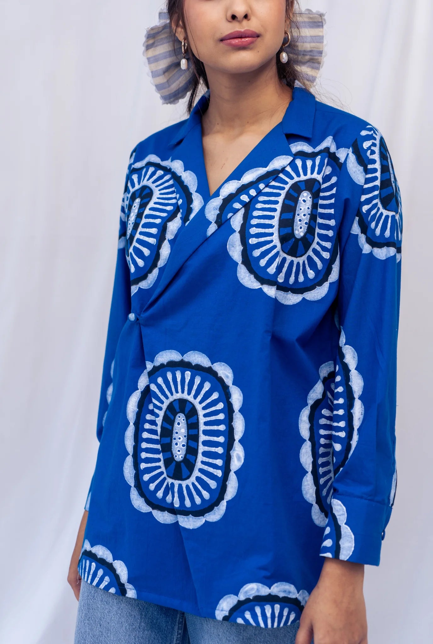 Manakin | Blue Printed Shirt