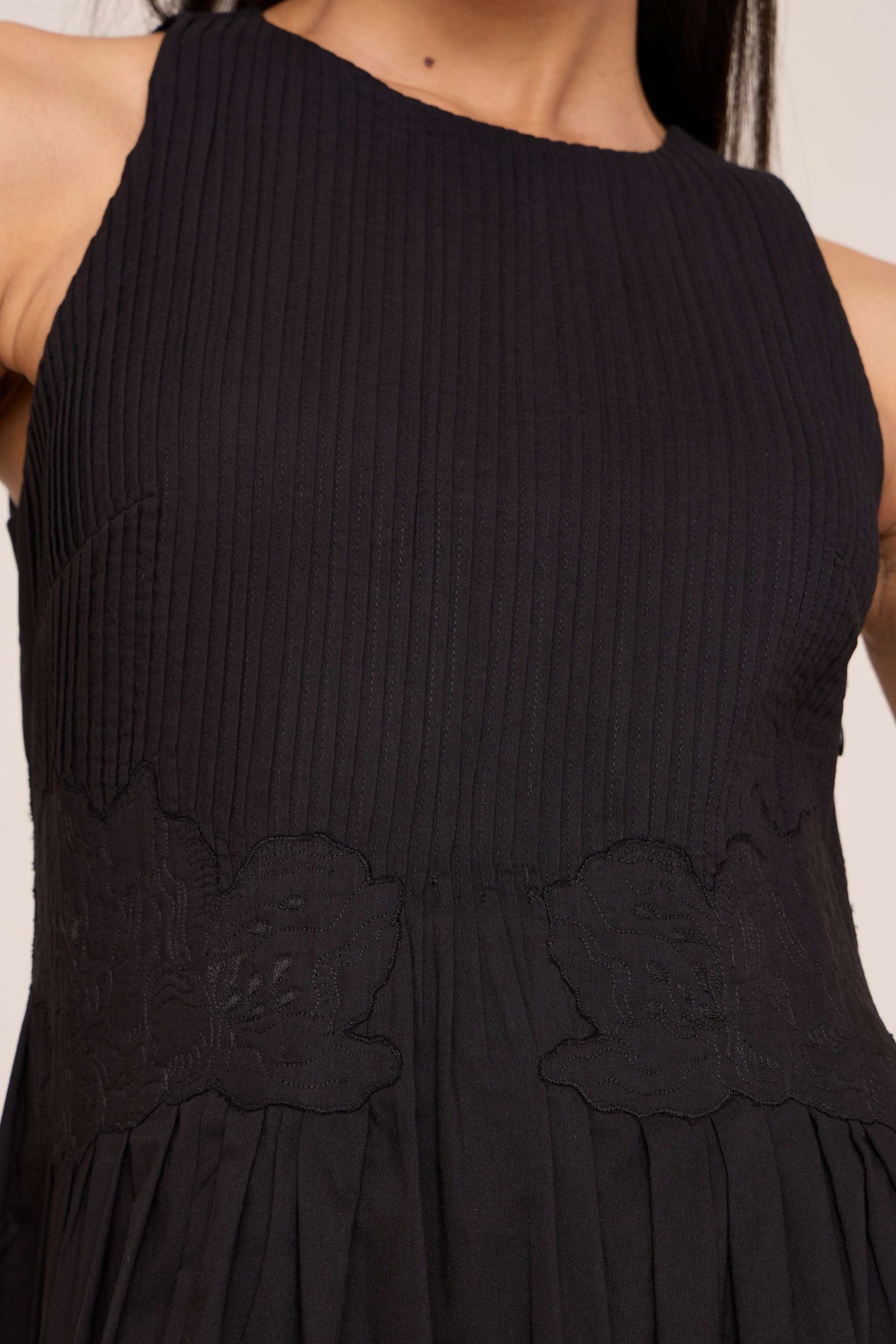 Amani | Black Embroidered Dress