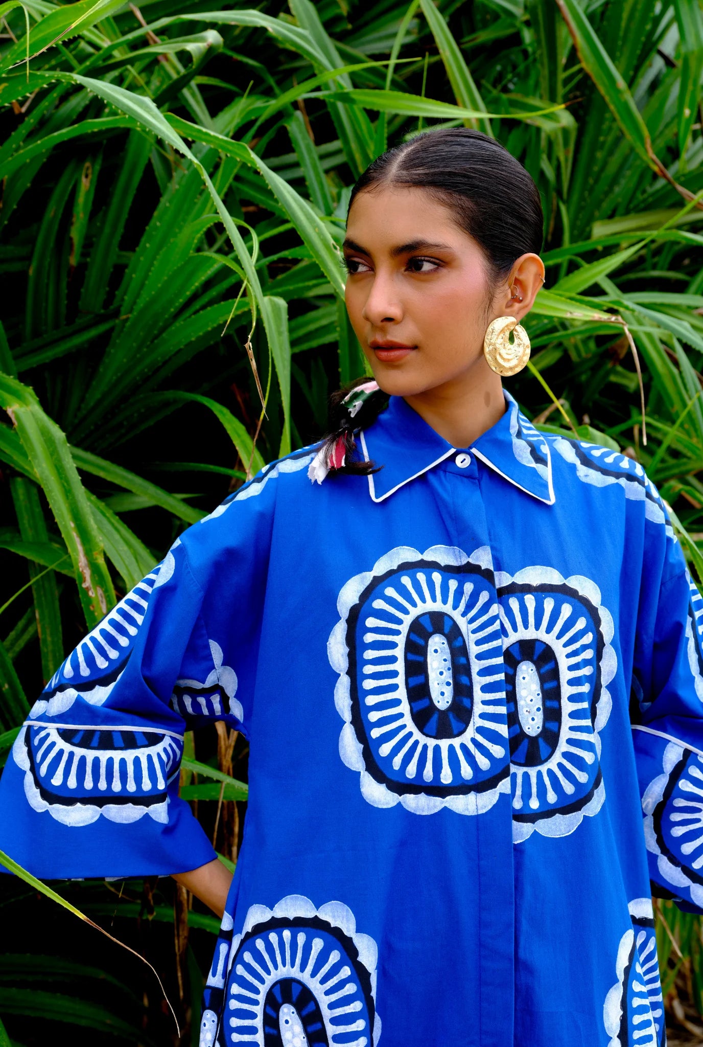 Manakin | Printed Shirt dress
