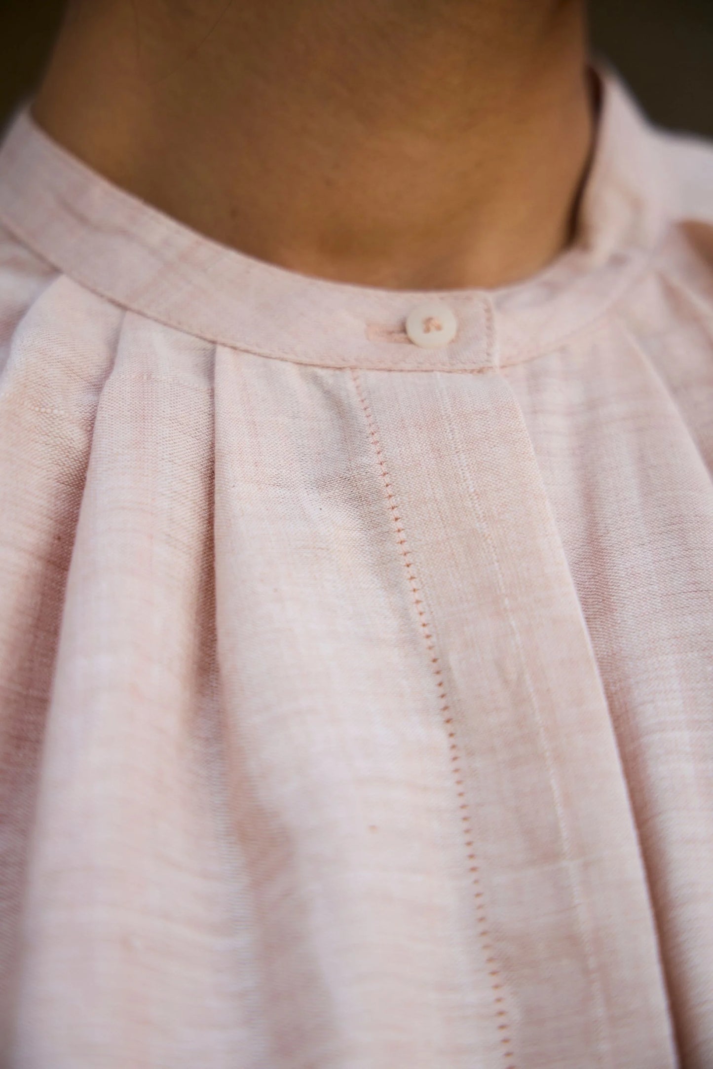 Pele | Handwoven Pink Striped Top