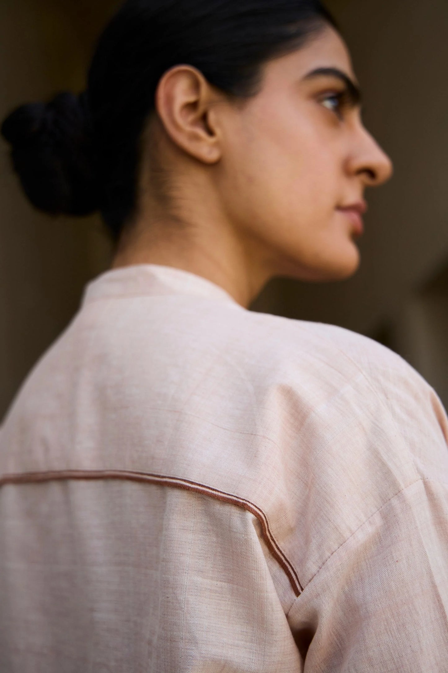 Pele | Handwoven Pink Striped Top