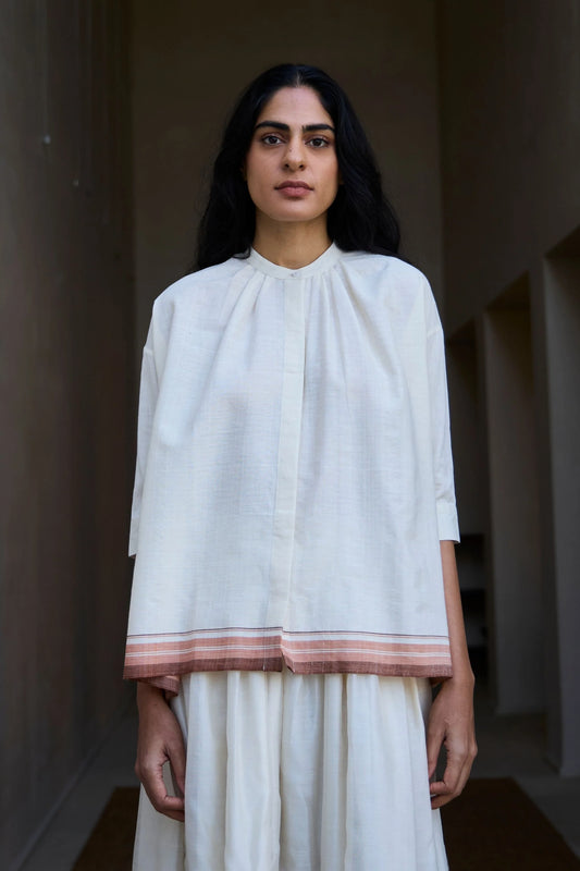 Pele | Handwoven Striped Top