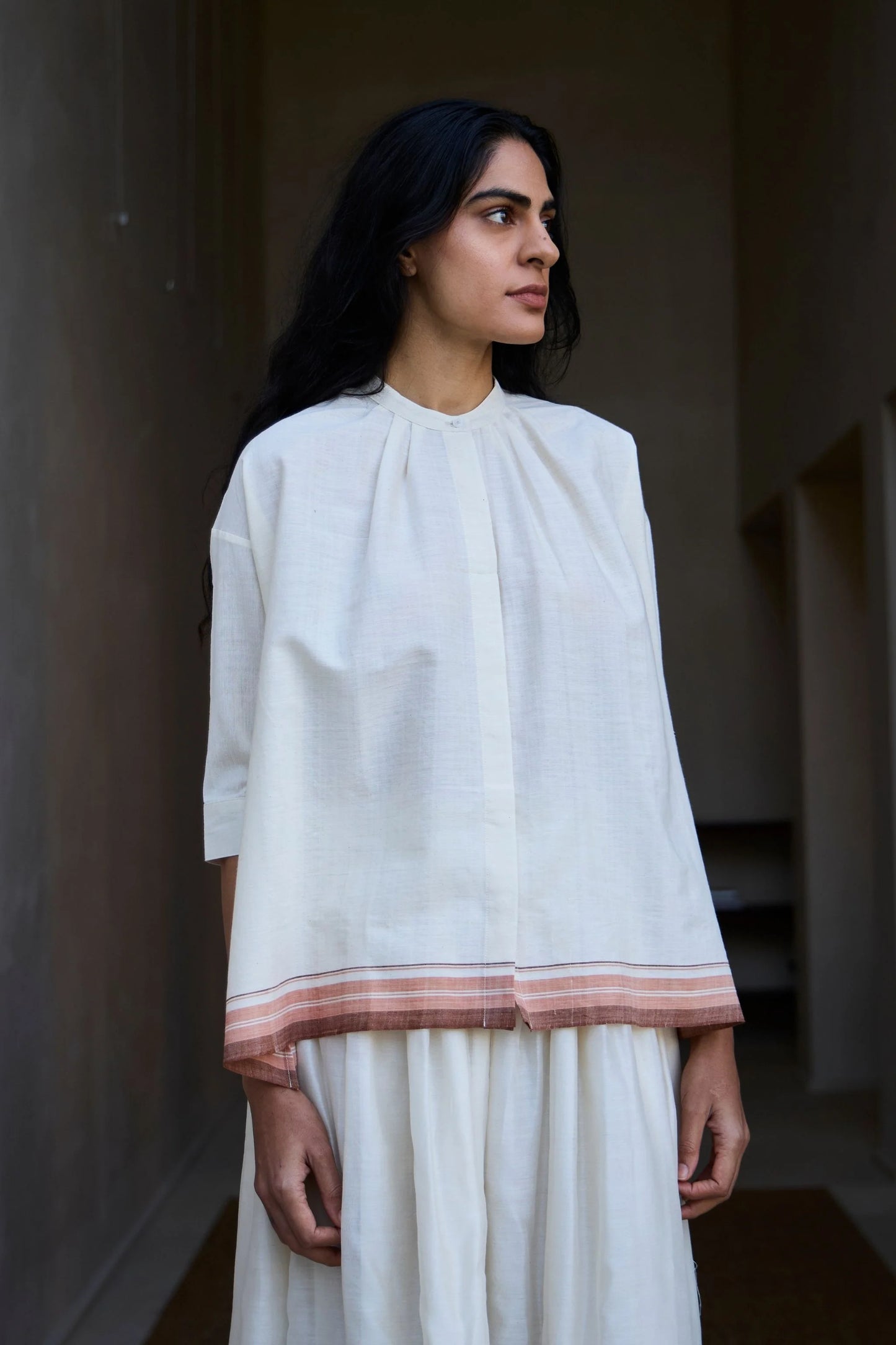 Pele | Handwoven Striped Top
