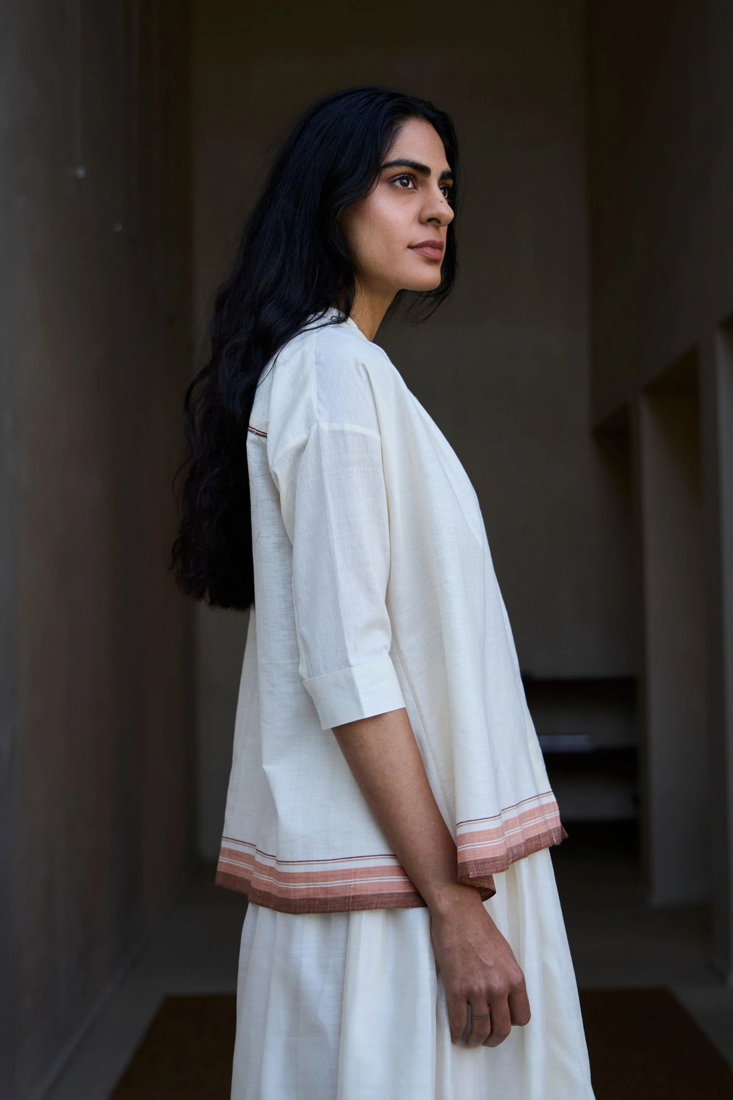 Pele | Handwoven Striped Top