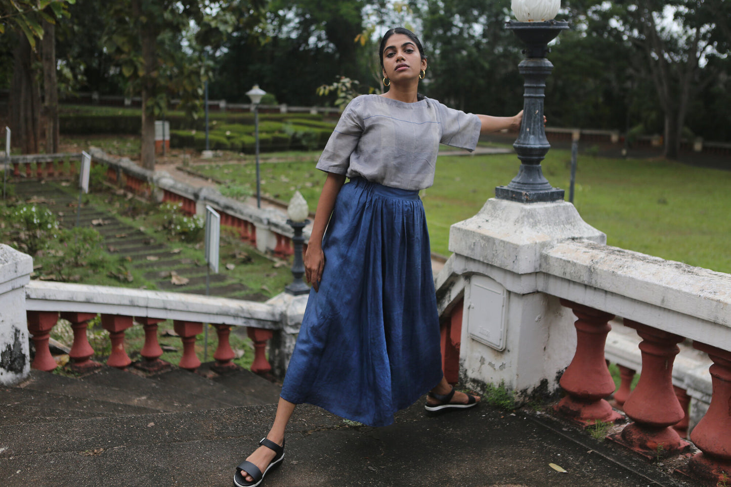 Midnight | Pleated Skirt
