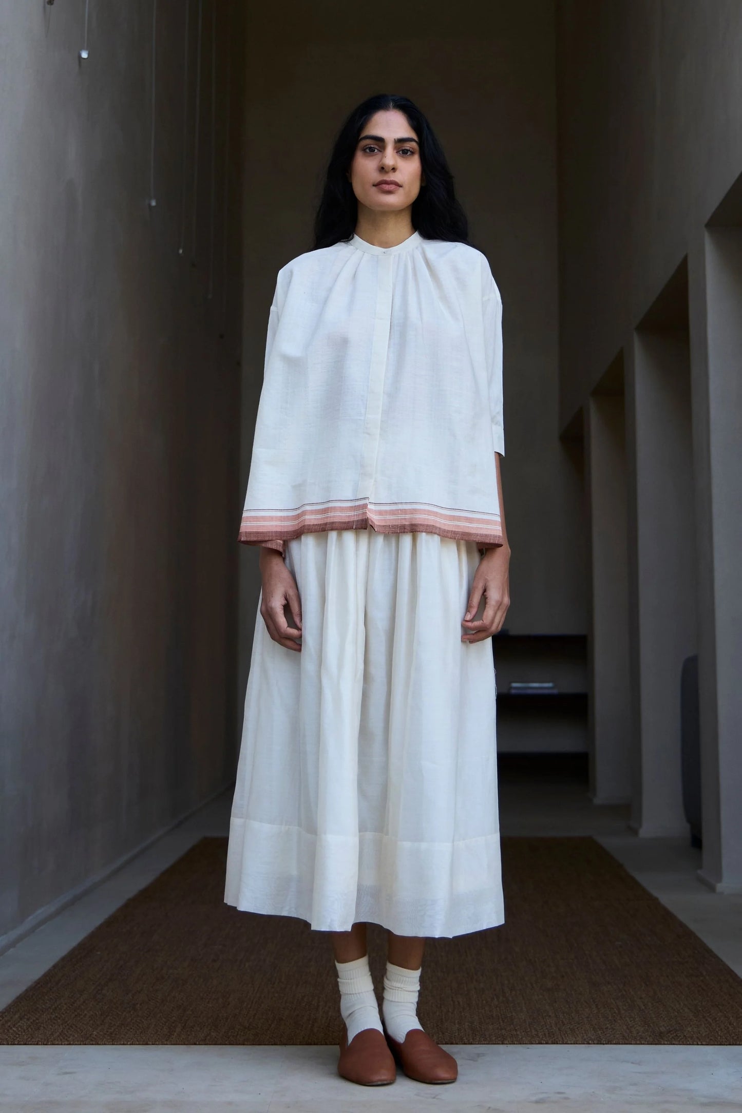 Pele | Handwoven Striped Top
