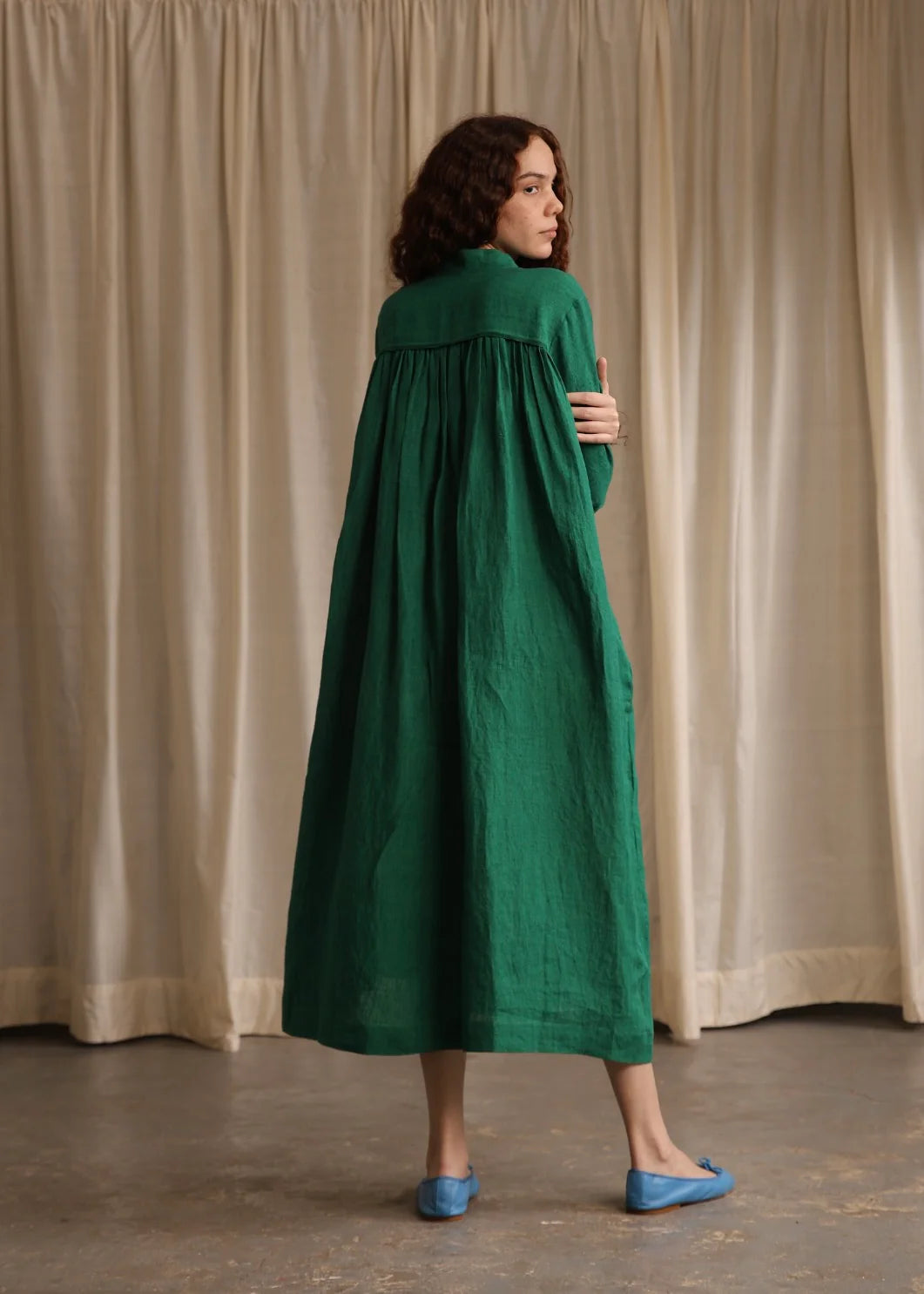 Camille | Poppy Green Dress
