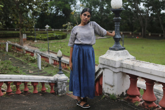 Midnight | Pleated Skirt