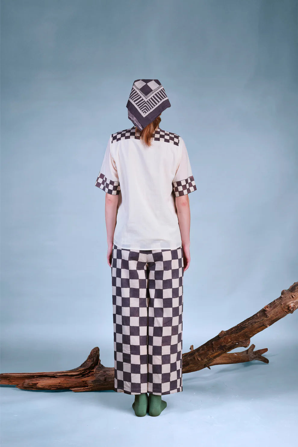 In Grid | Straight Trousers