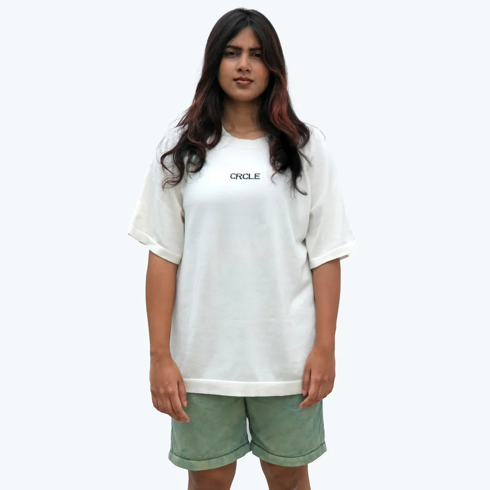 CRCLE Knit tee | Off White