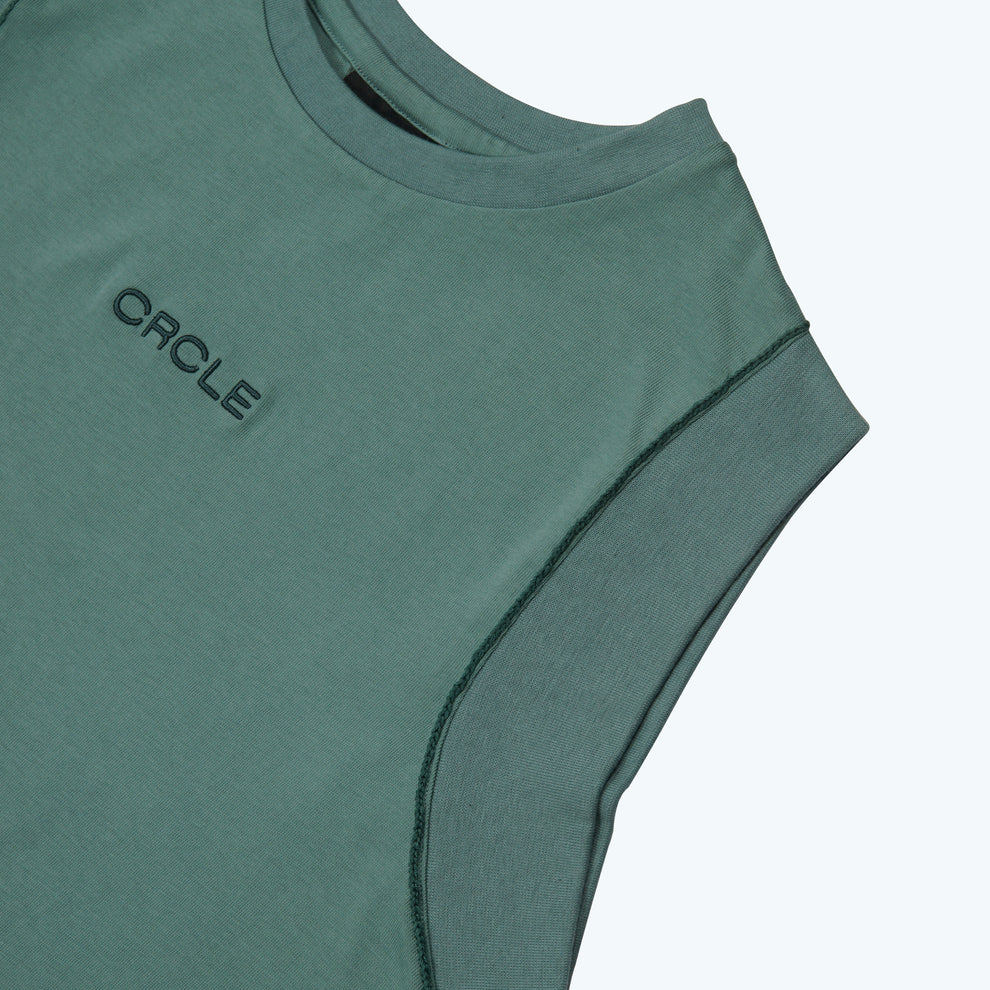 CRCLE Sleeveless Tee | Sea Foam Green