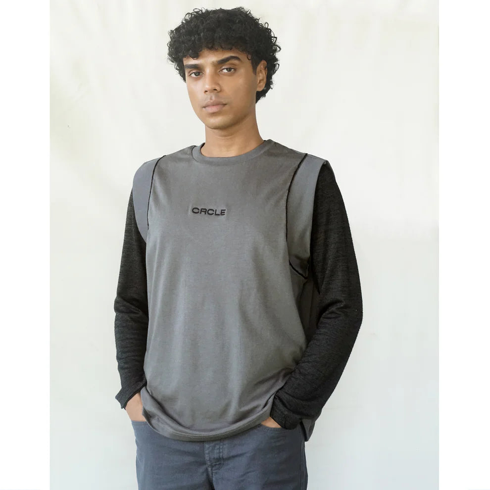 CRCLE Sleeveless Tee | Sea Stone Grey