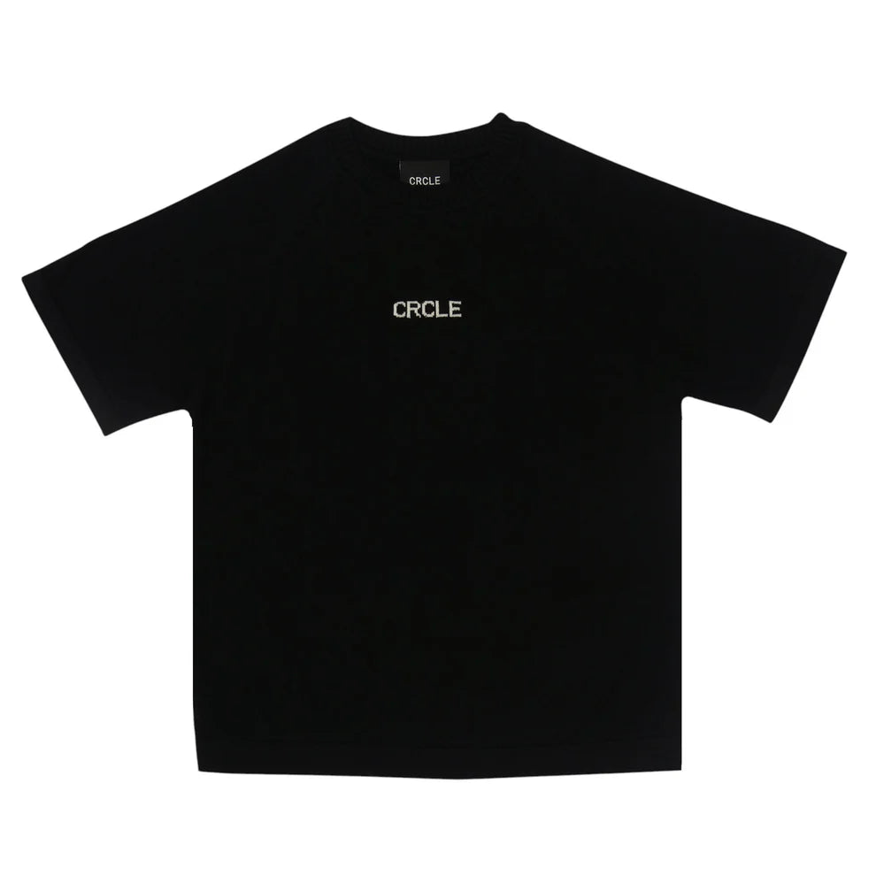 CRCLE Knit tee | Black