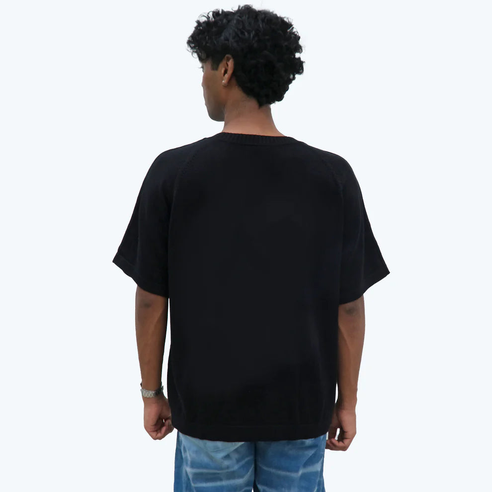 CRCLE Knit tee | Black