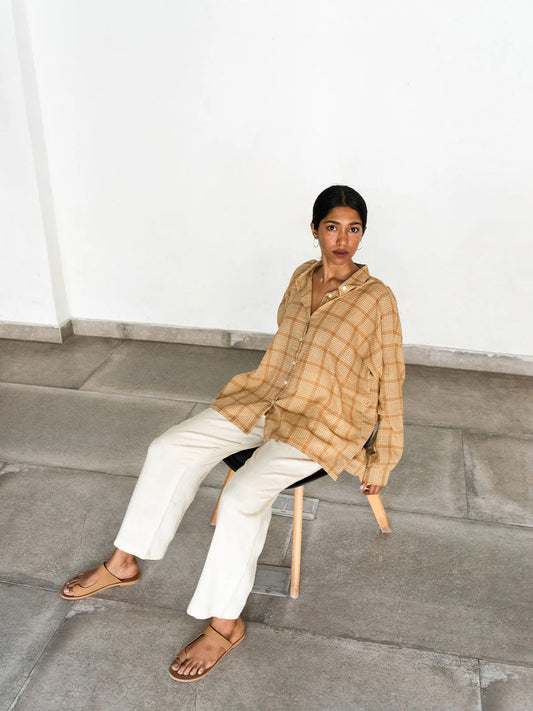 Confluence | Tea Dyed Oversized Shirt