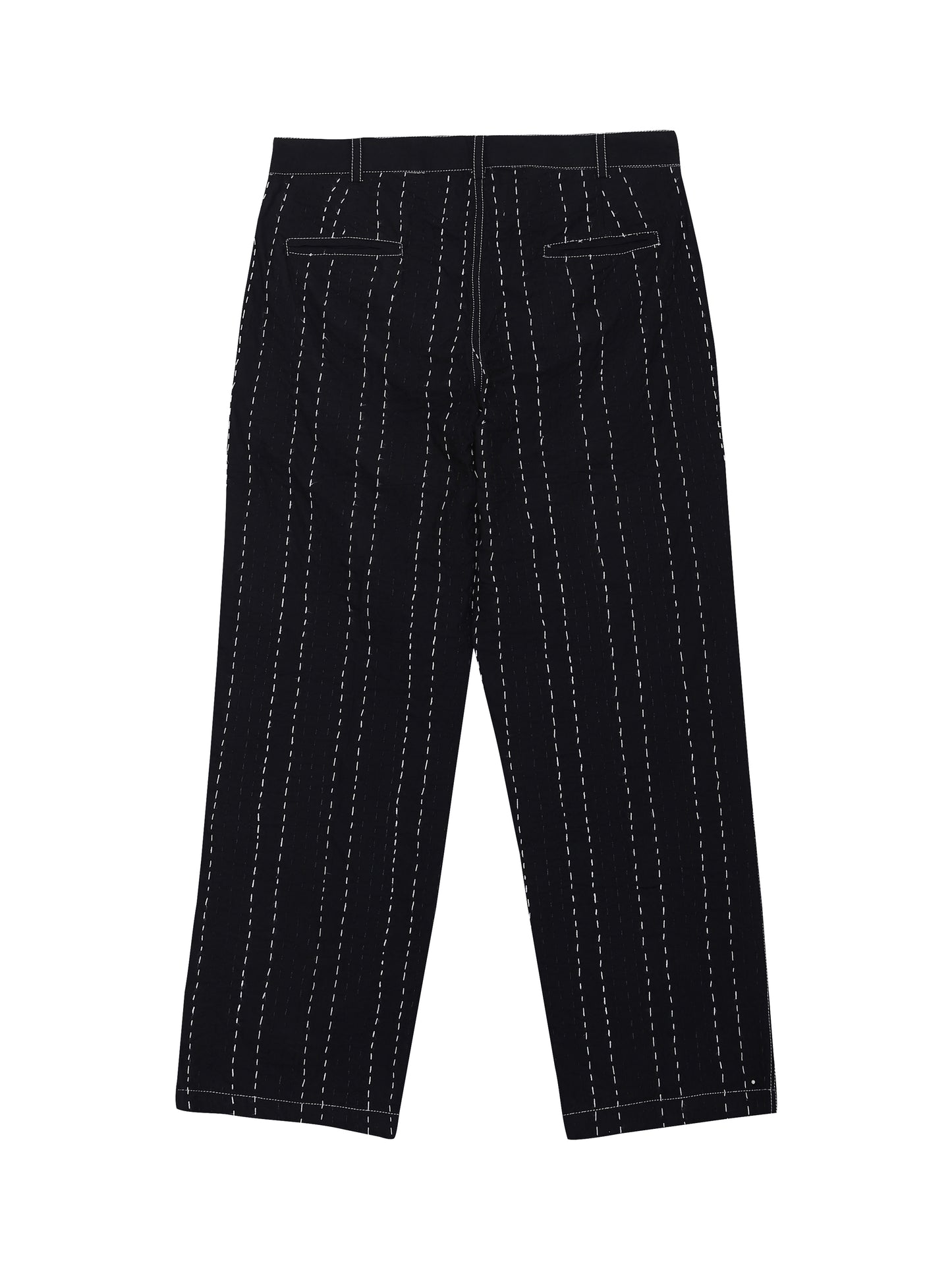 Black Kantha Trousers