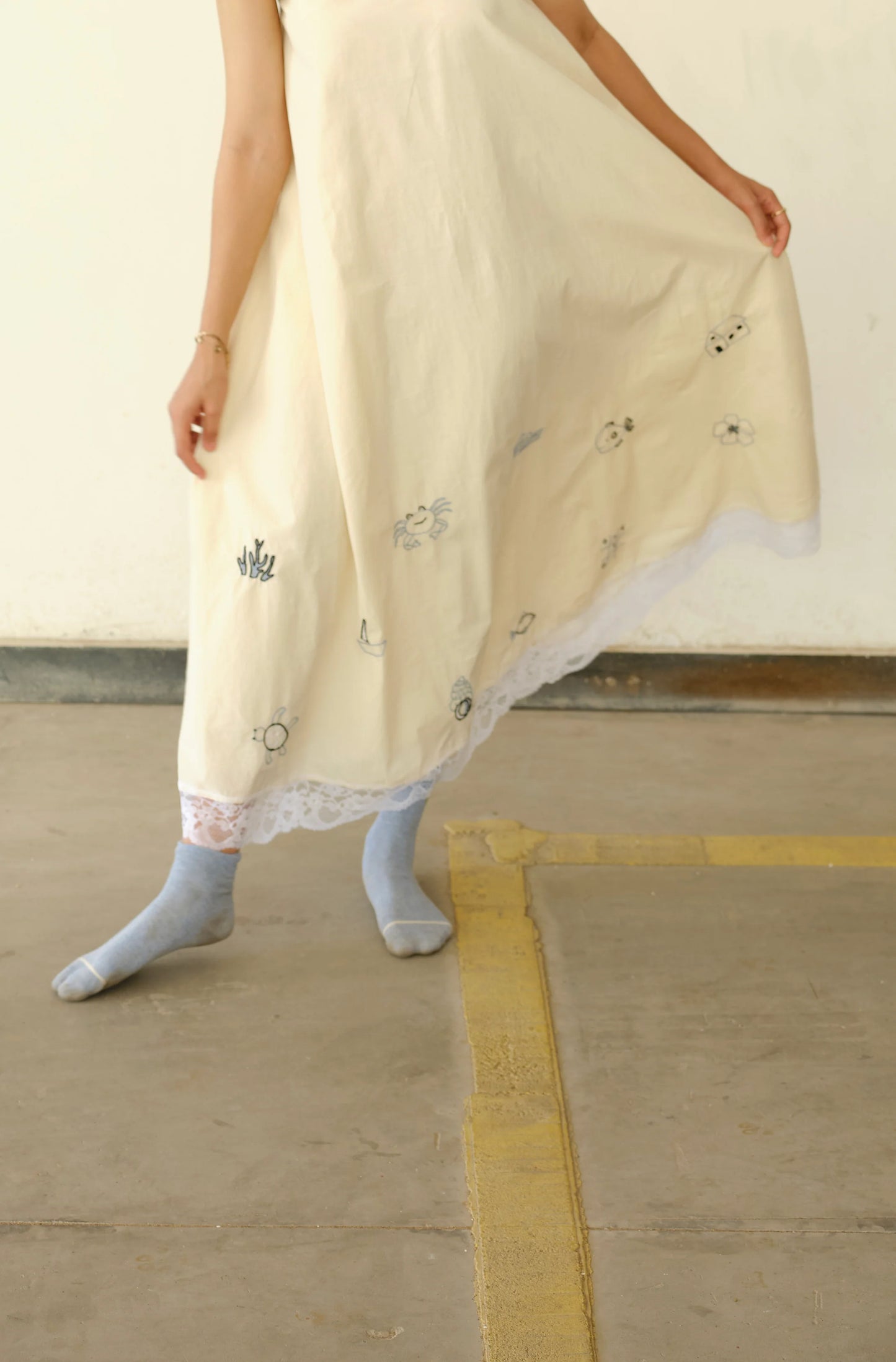 By the Bay Dress | Hand-embroidered Tent Dress