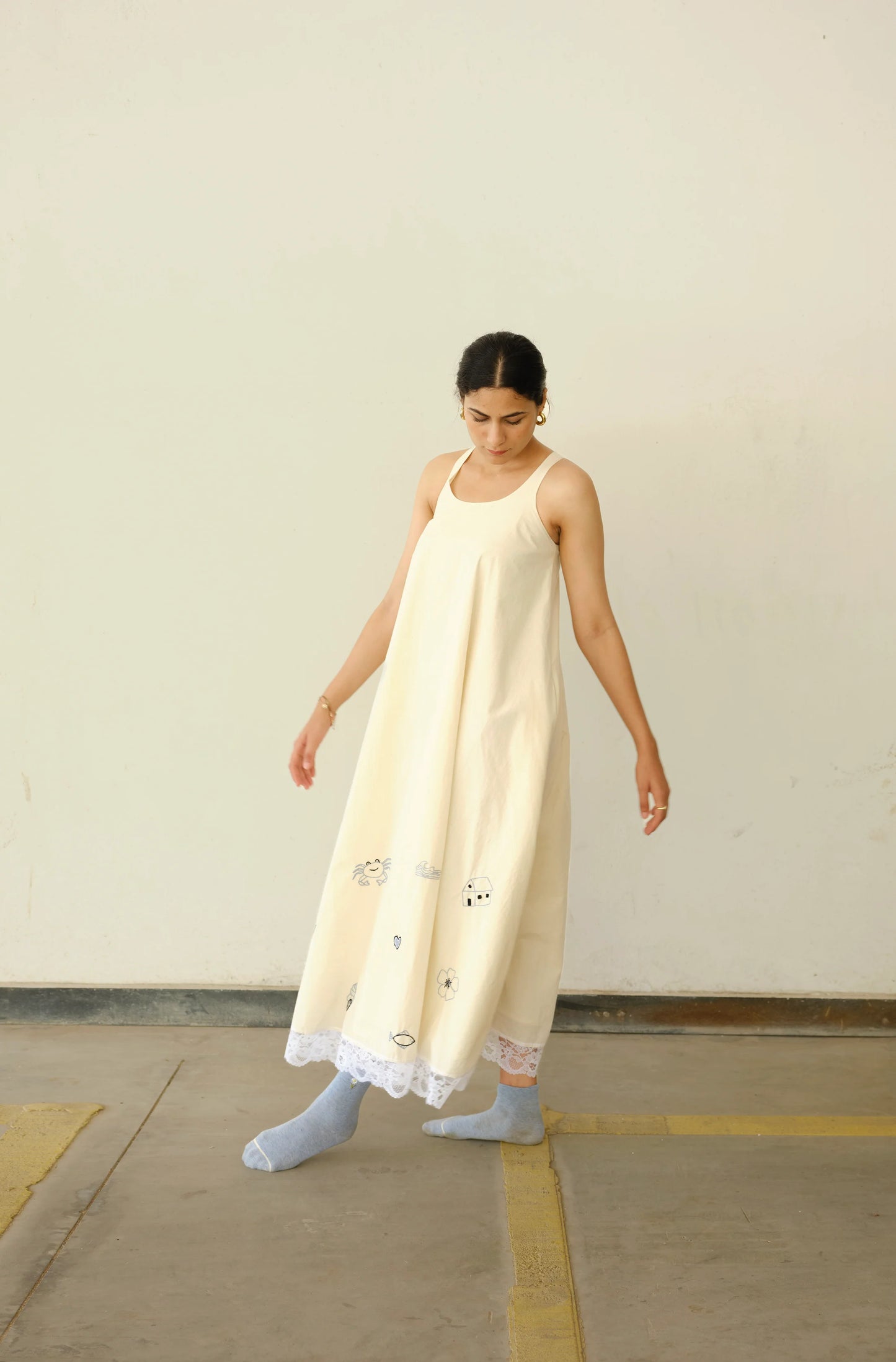 By the Bay Dress | Hand-embroidered Tent Dress