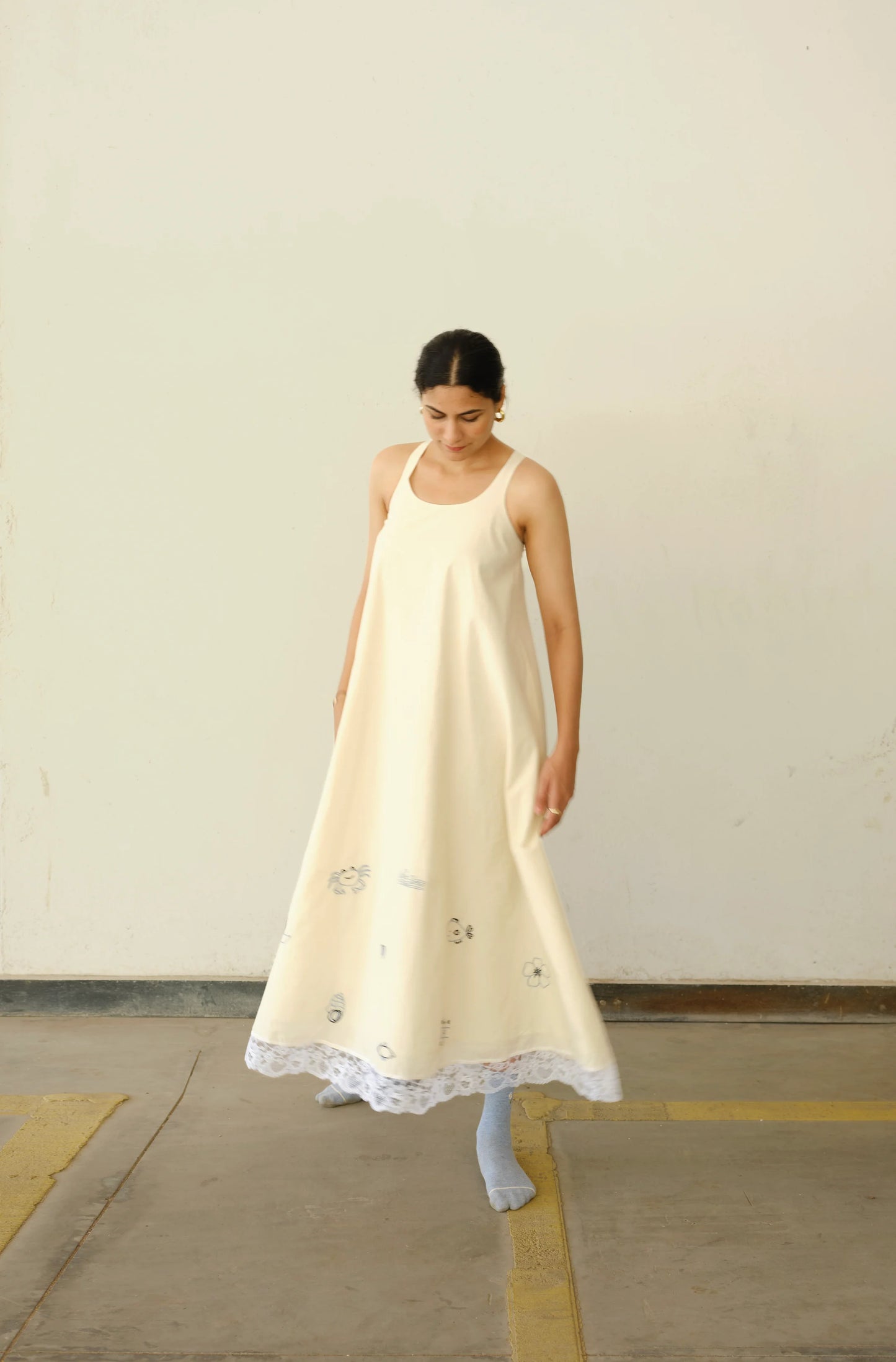 By the Bay Dress | Hand-embroidered Tent Dress
