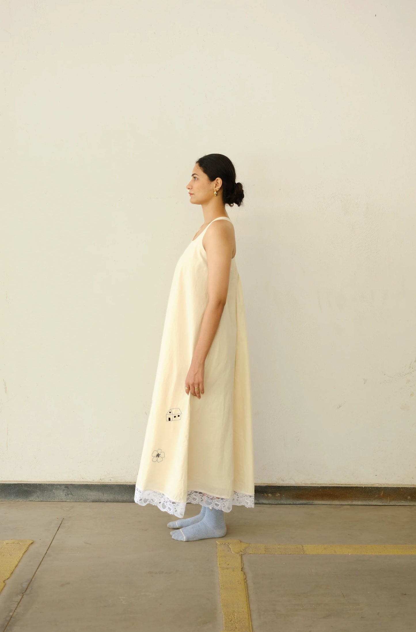 By the Bay Dress | Hand-embroidered Tent Dress