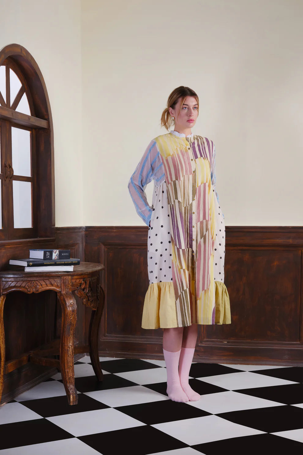 Lemon Light | Gathered Dress