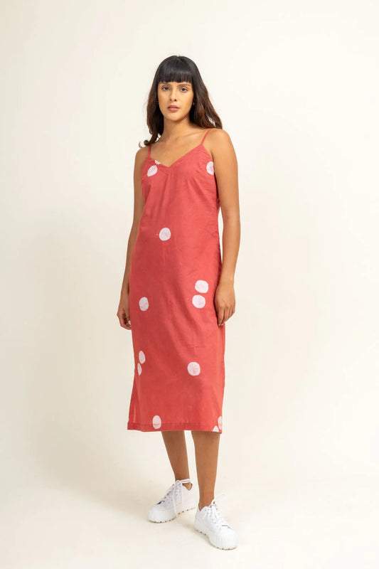 Coral | Printed Slip Dress