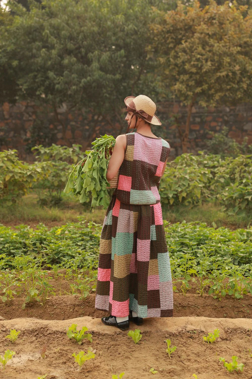 Irene | Kantha Patchwork Skirt