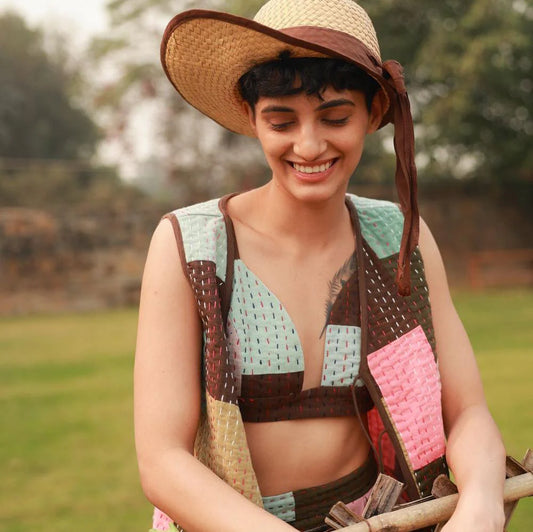 Ava | Kantha Patchwork Bralette