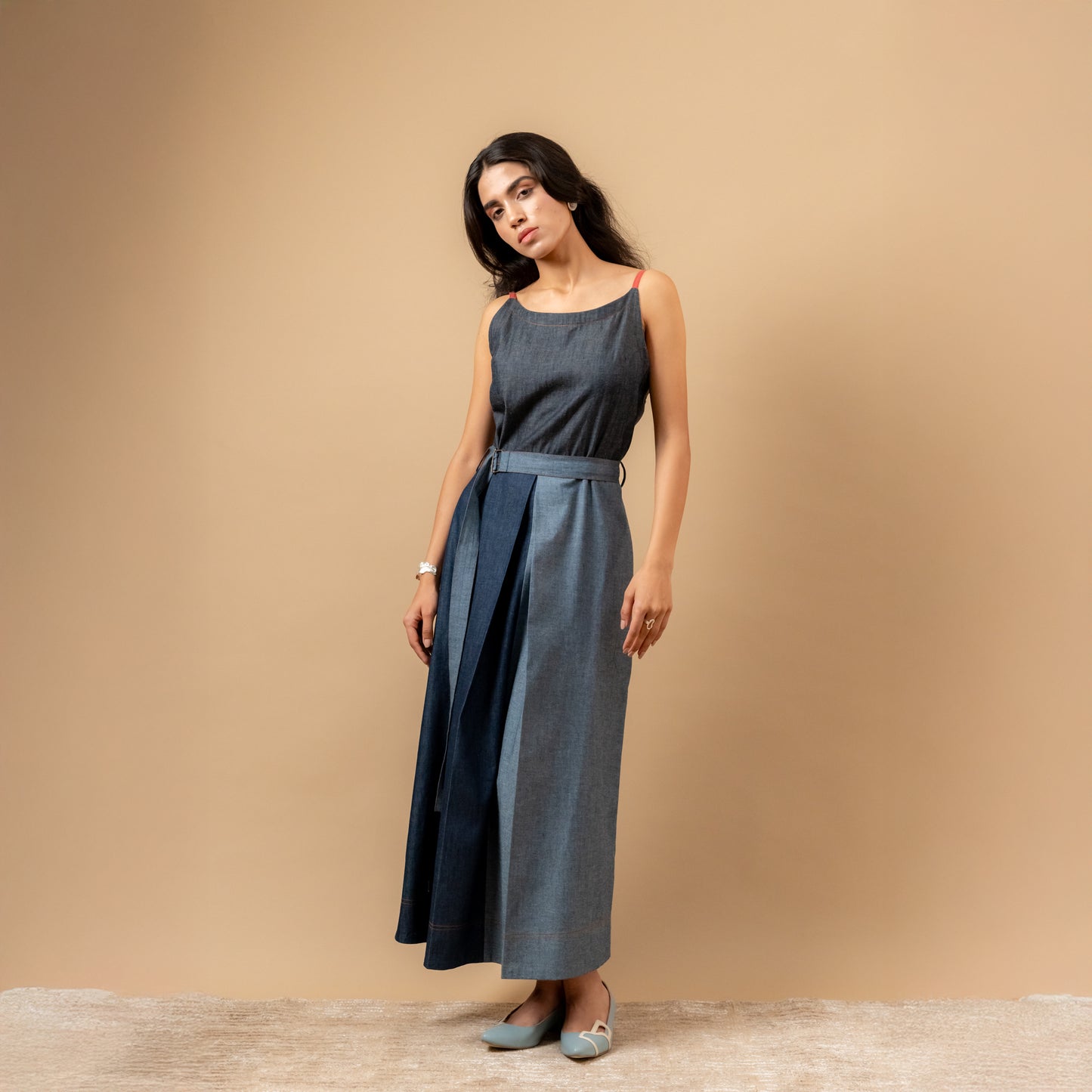Louisa | Upcycled Denim Dress