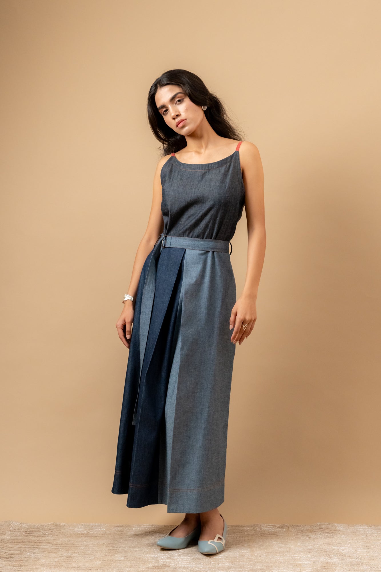 Louisa | Upcycled Denim Dress