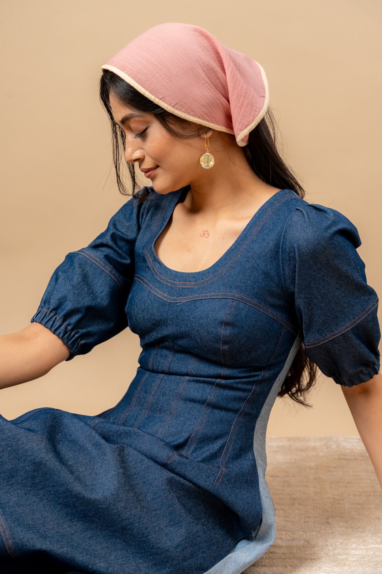Isabelle | Upcycled Denim Dress