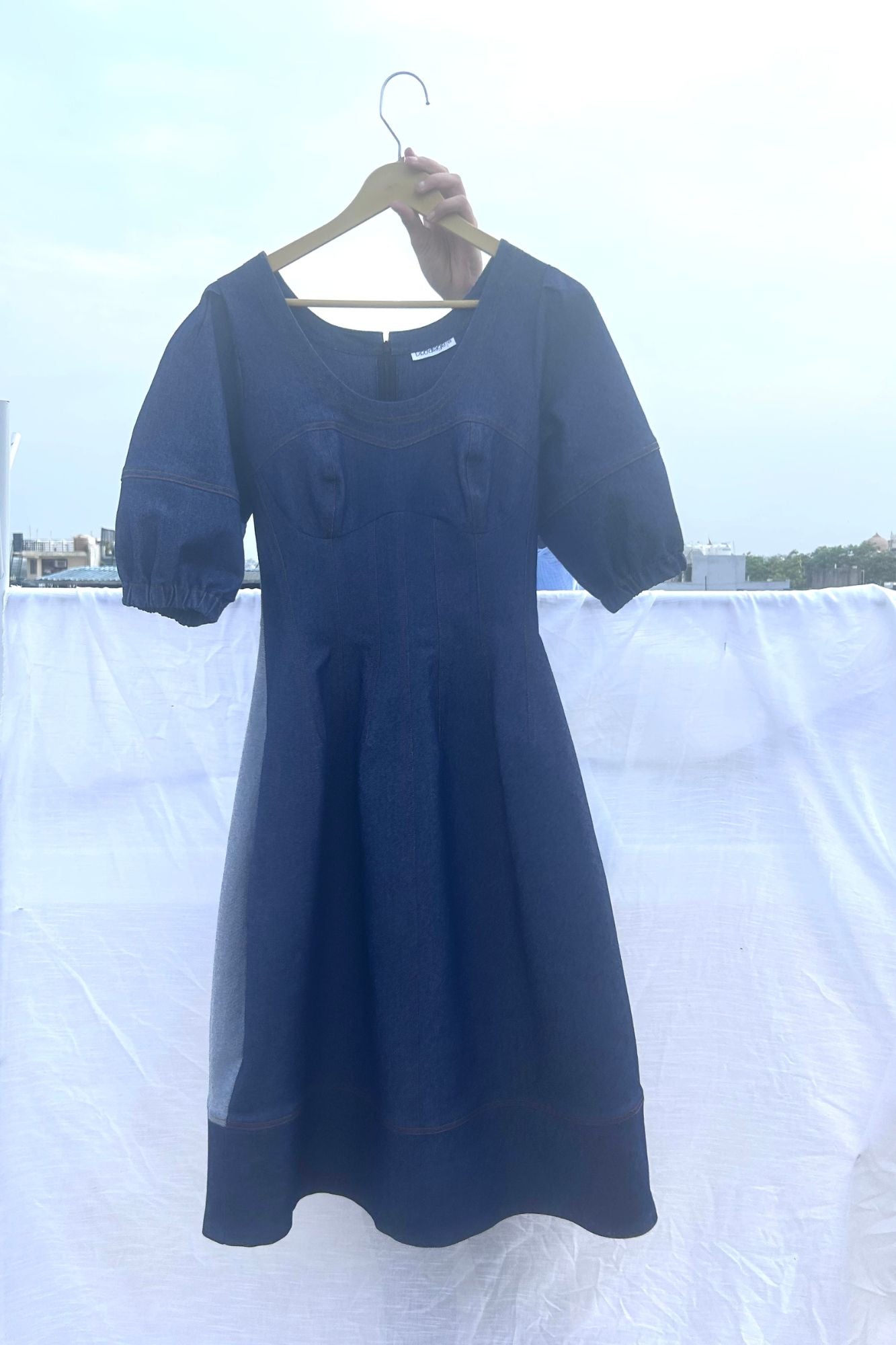 Isabelle | Upcycled Denim Dress
