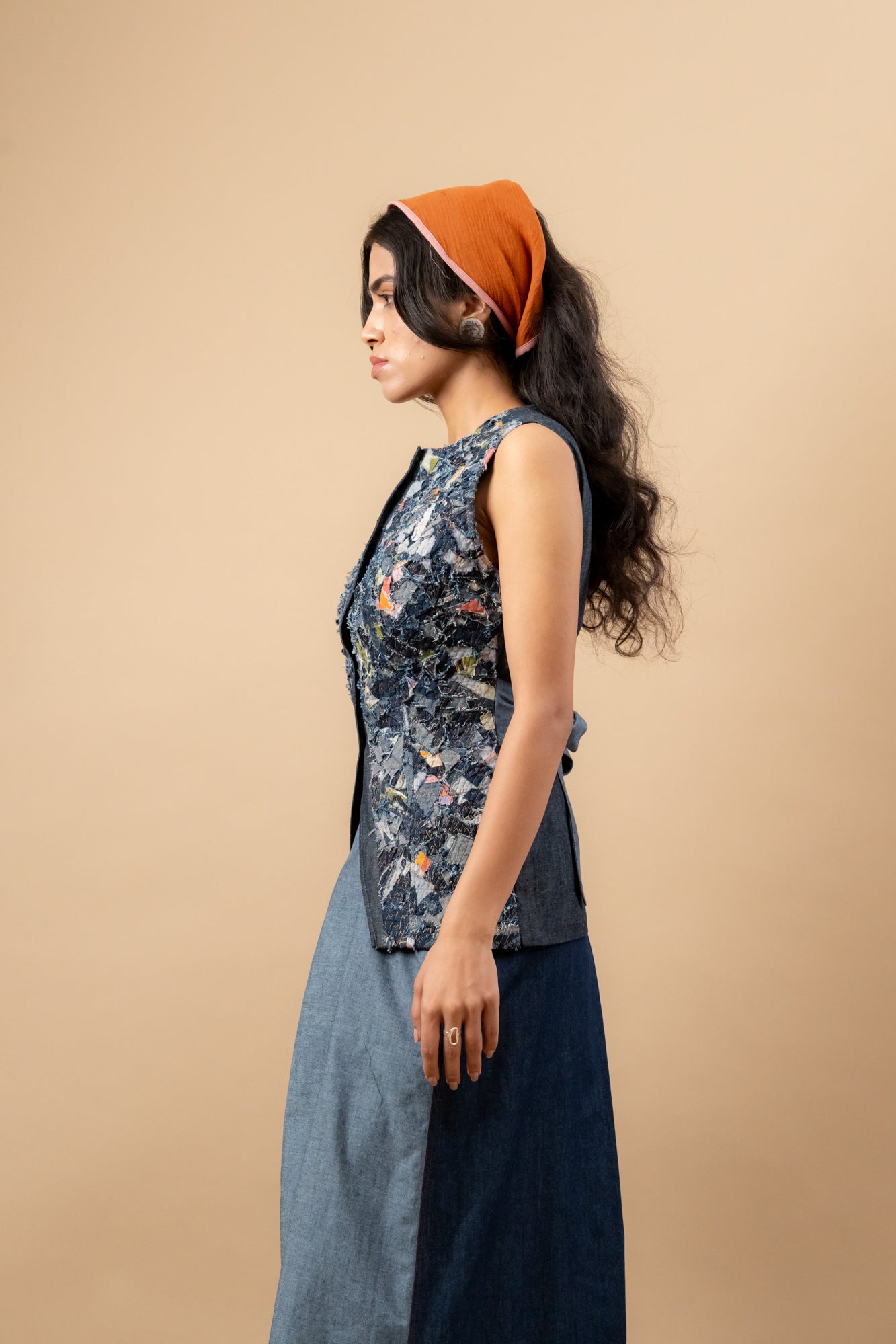 Ida | Upcycled Denim Waistcoat