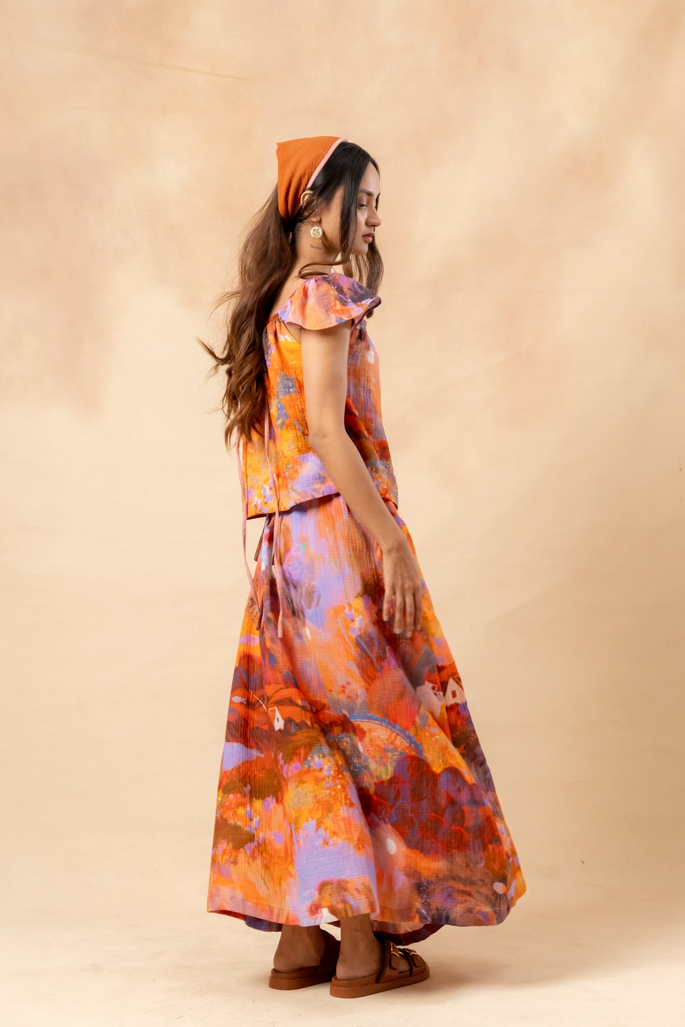 Little leaf | Printed Skirt