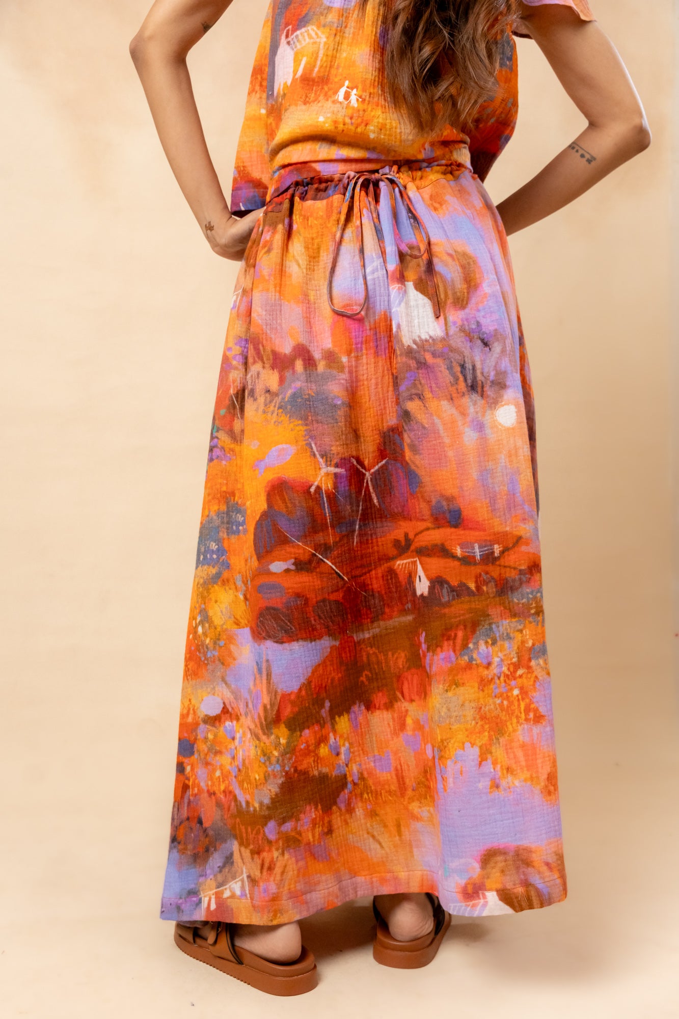 Little leaf | Printed Skirt