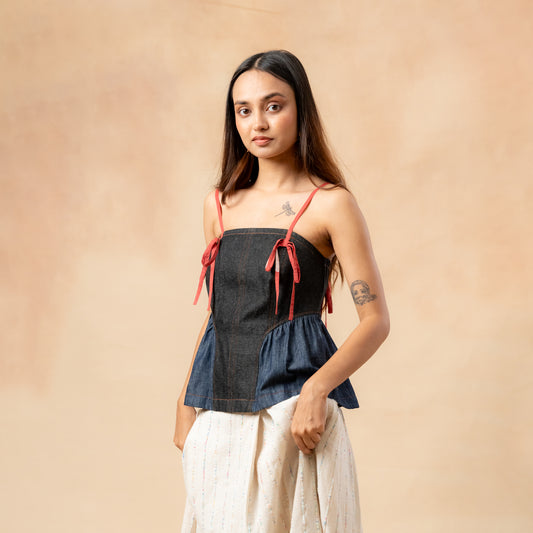 Sunhat Spell | Denim Top