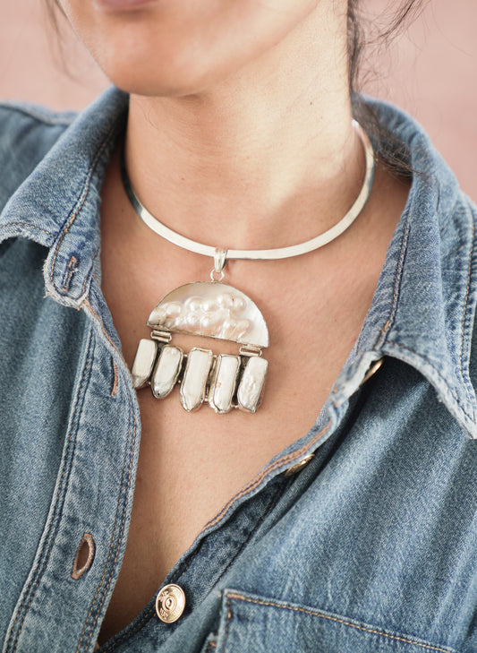 Cloud Whisper | Pendant with Choker
