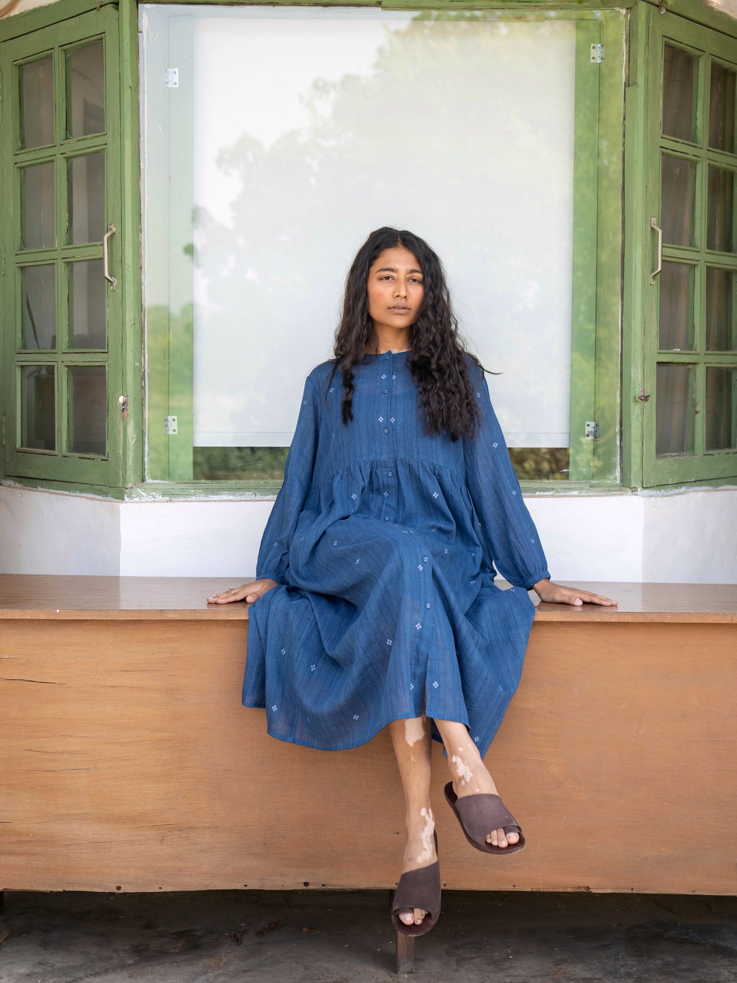 Fragments | Jamdani Shirt Dress