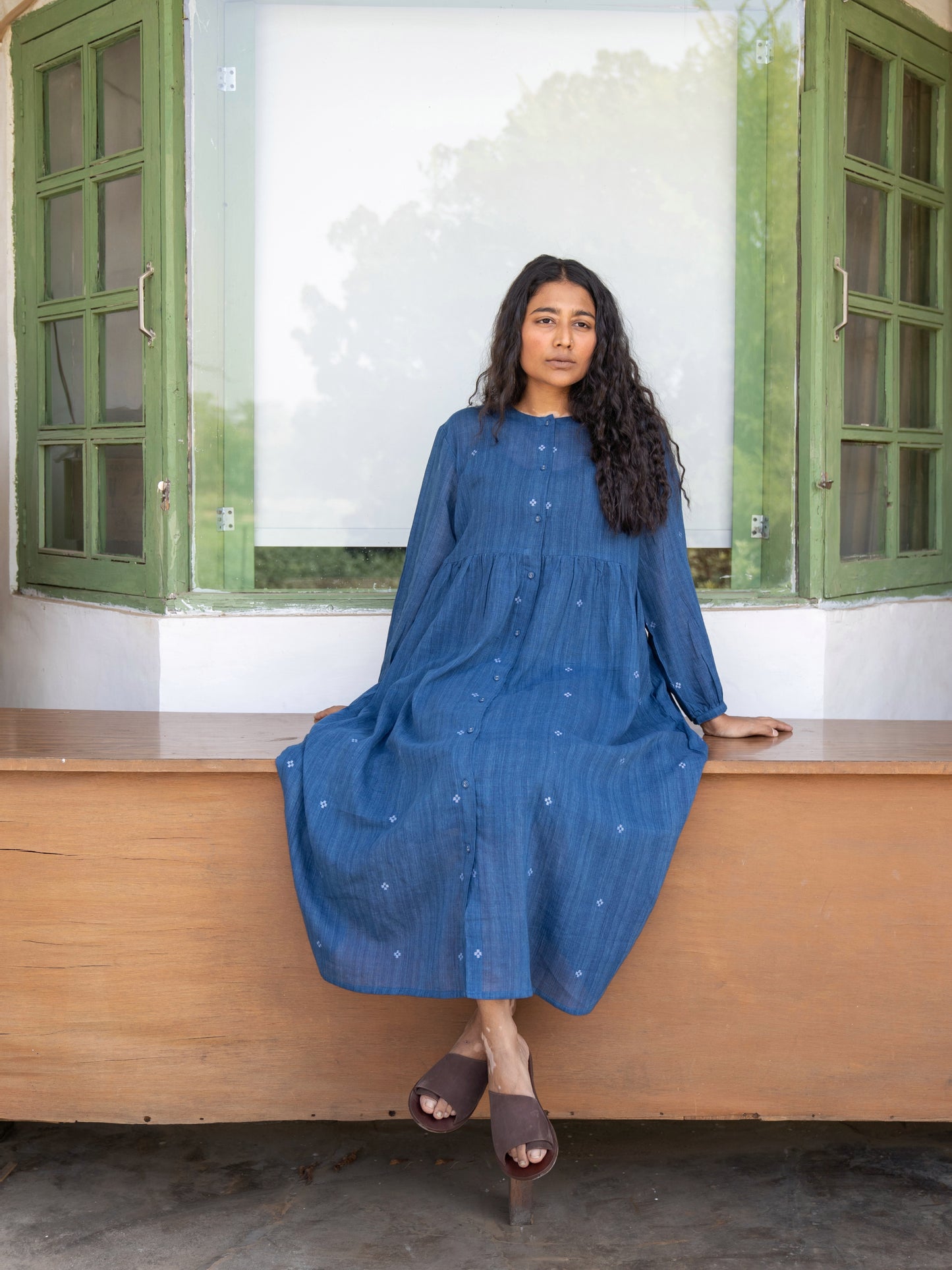 Fragments | Jamdani Shirt Dress