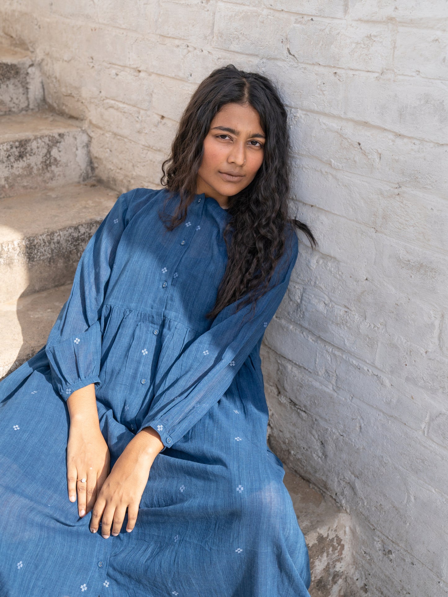 Fragments | Jamdani Shirt Dress