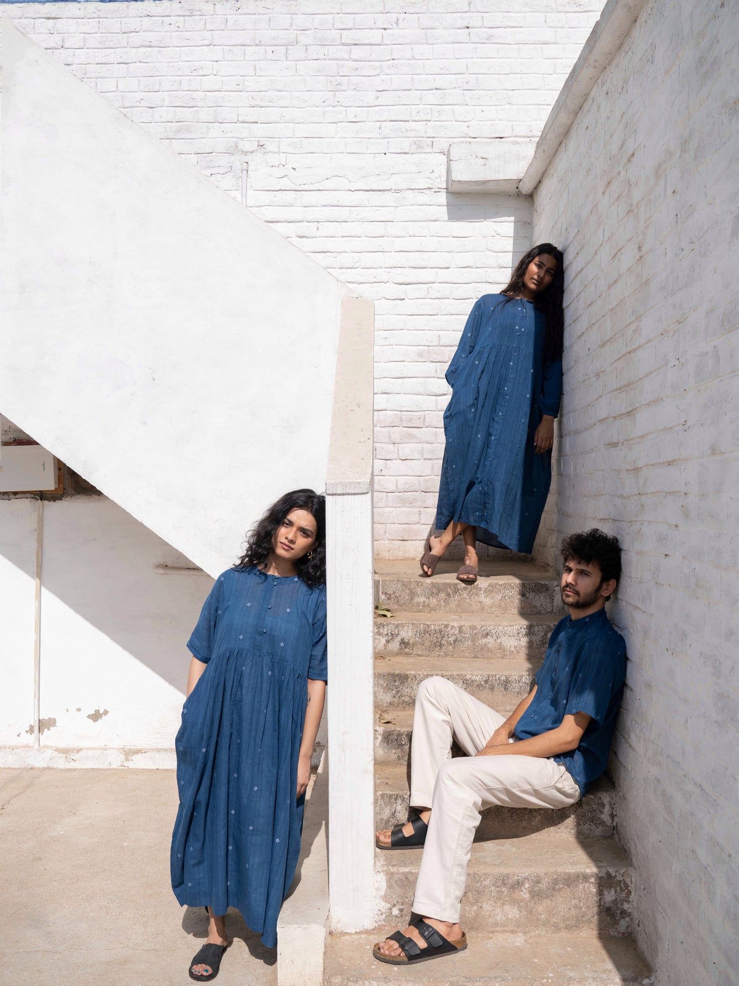 Fragments | Jamdani Shirt Dress