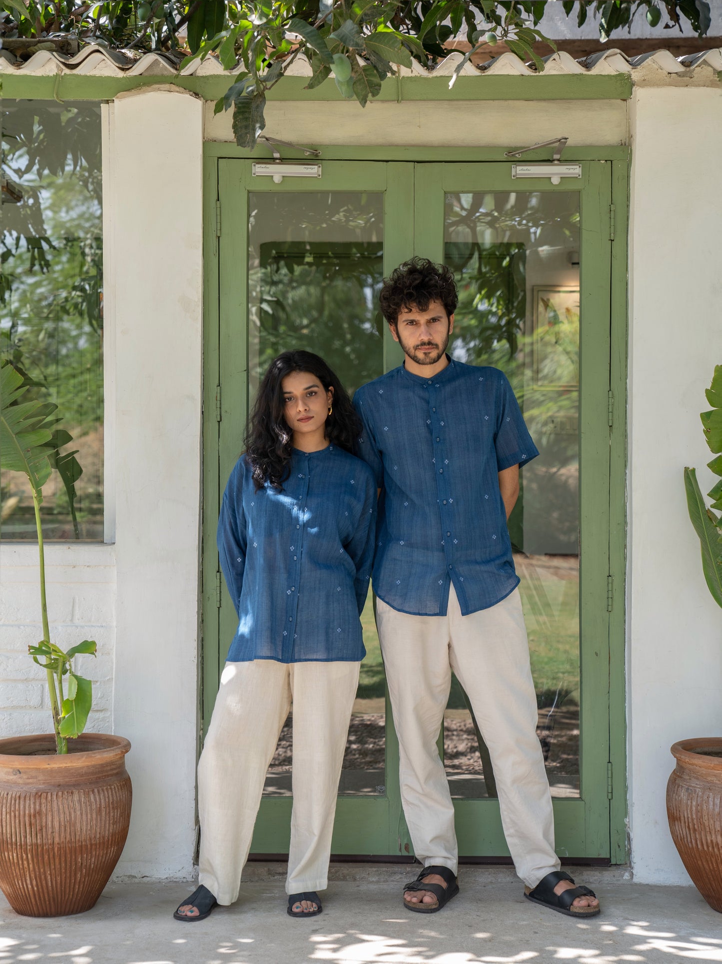 Fragments | Jamdani Oversized Shirt