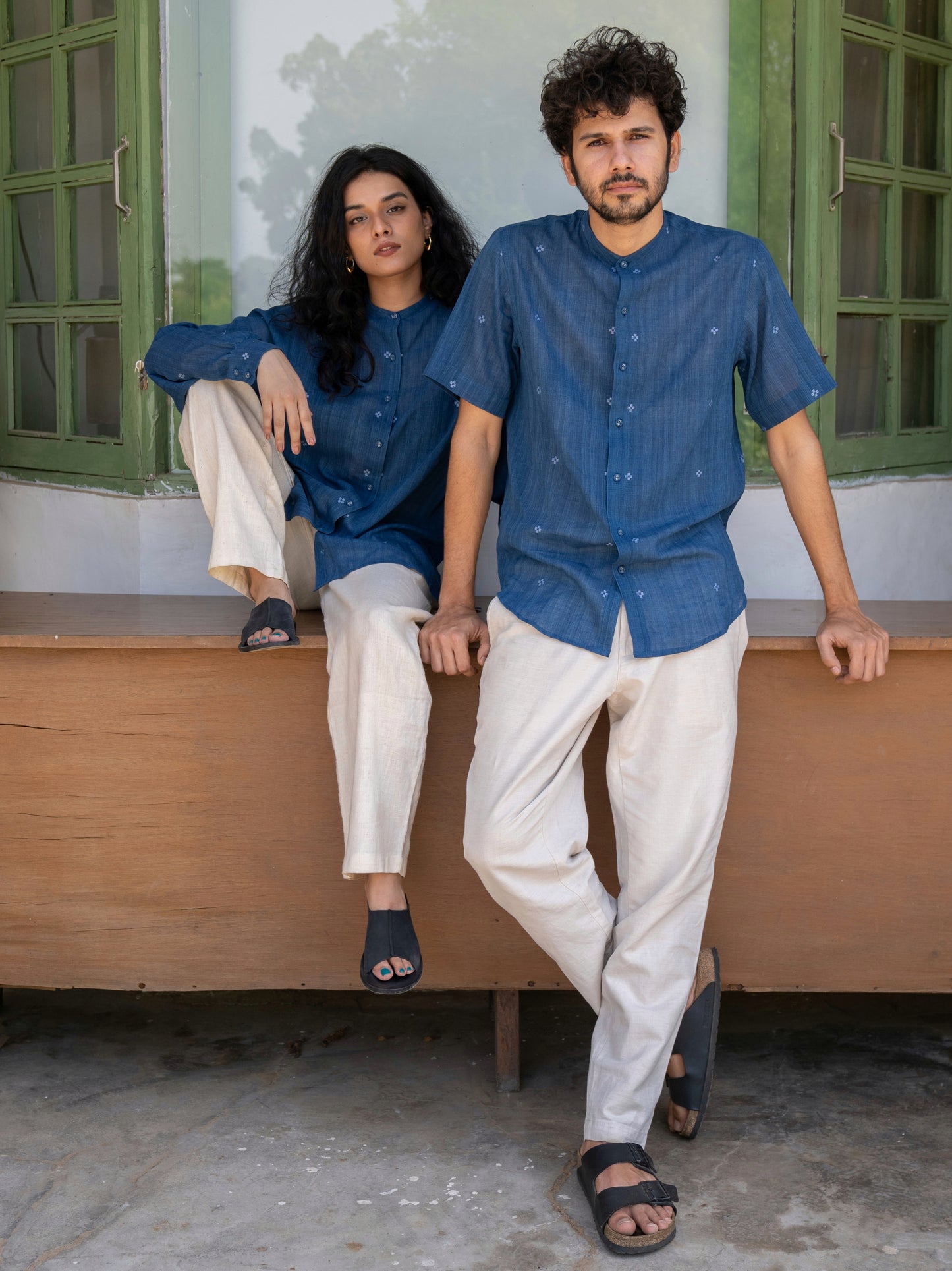 Fragments | Jamdani Oversized Shirt