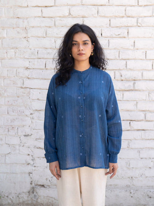 Fragments | Jamdani Oversized Shirt