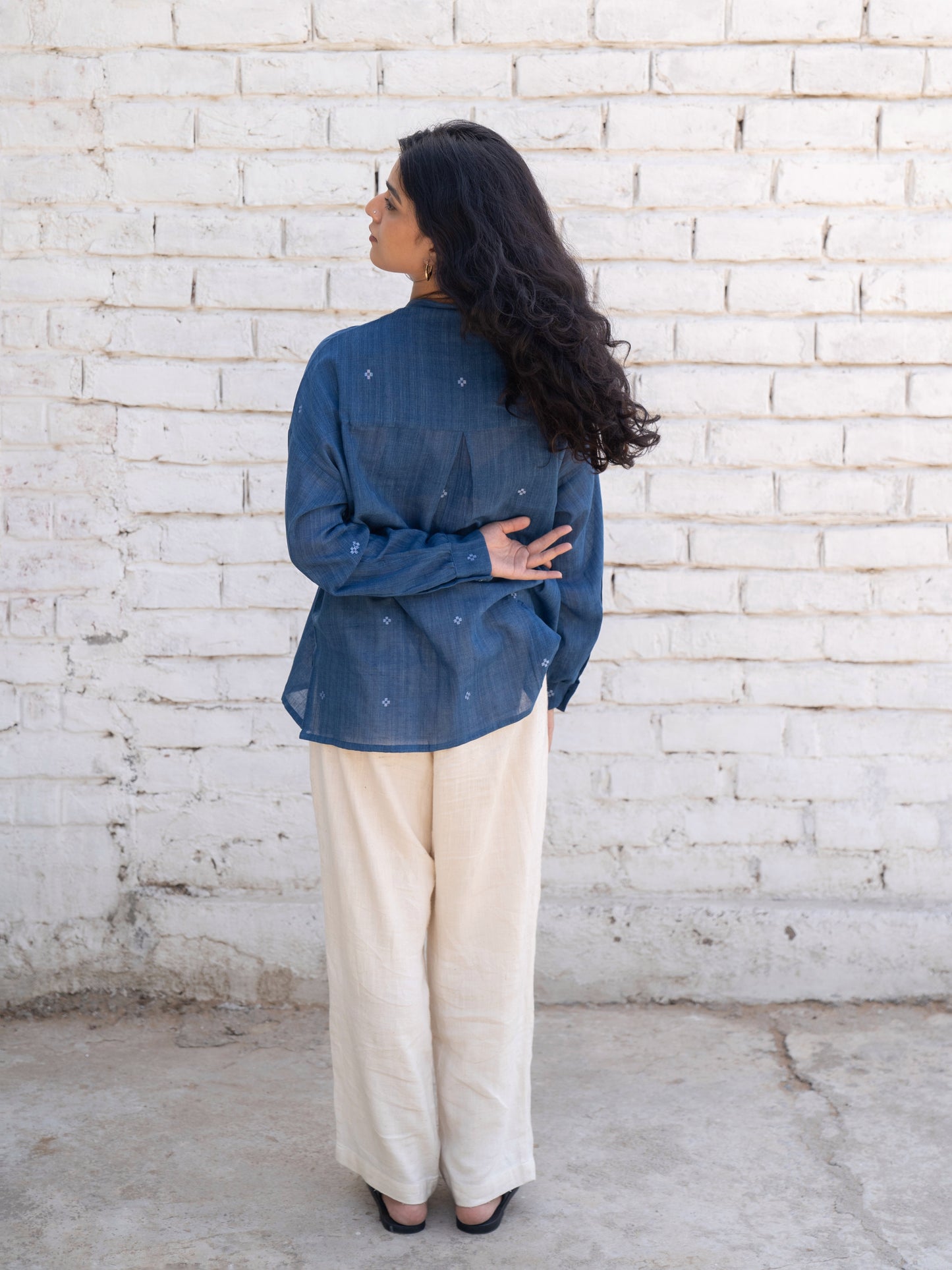 Fragments | Jamdani Oversized Shirt