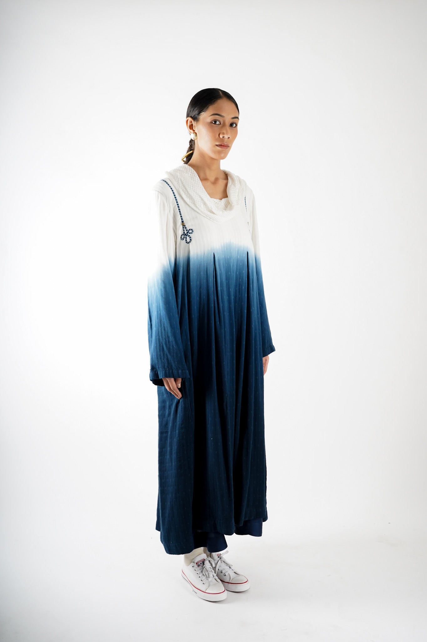 Pleated | Cowl Dress