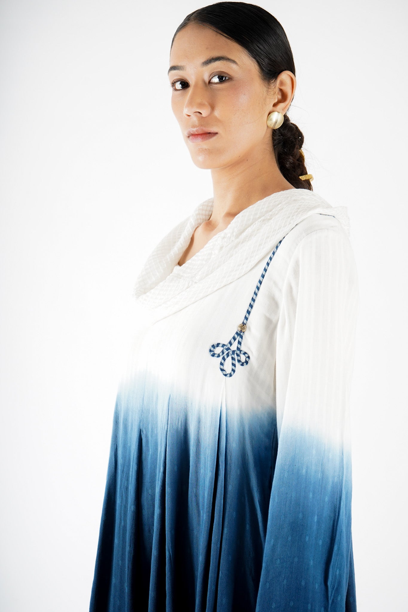 Pleated | Cowl Dress